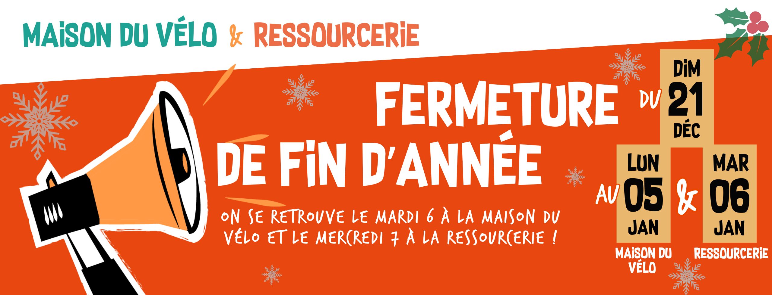 Fermeture de fin d&rsquo;année