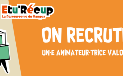 On recrute un·e ANIMATEUR·TRICE VALORISTE