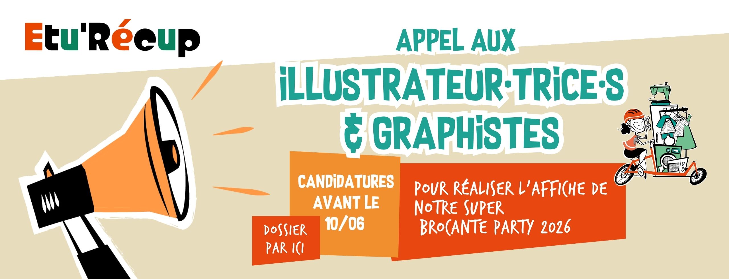 AFFICHE BROCANTE PARTY 2026